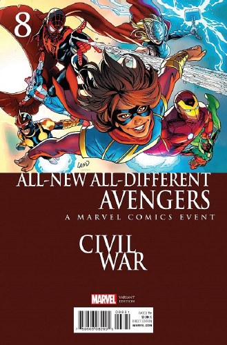 All-New All-Different Avengers #8 Civil War Cover