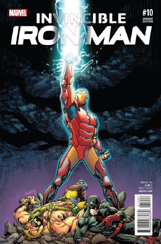 Invincible Iron Man (2015) #10 Civil War Re-Enactment Variant Cover