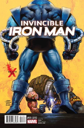 Invincible Iron Man (2015) #11 Death of X Variant Cover
