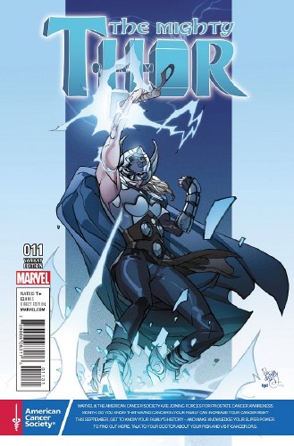 Mighty Thor (2016) #11 Prostate Cancer Awareness Cover