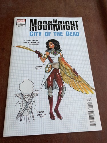 Moon Knight City of the Dead #2 Design 1:10 Variant Cover