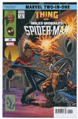Miles Morales Spider-Man (2022) #26 Amanda Conner Marvel Two-In-One Variant Cover