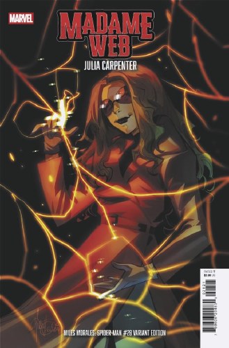 Miles Morales Spider-Man (2022) #28 Mirka Andolfo Madame Web Variant Cover
