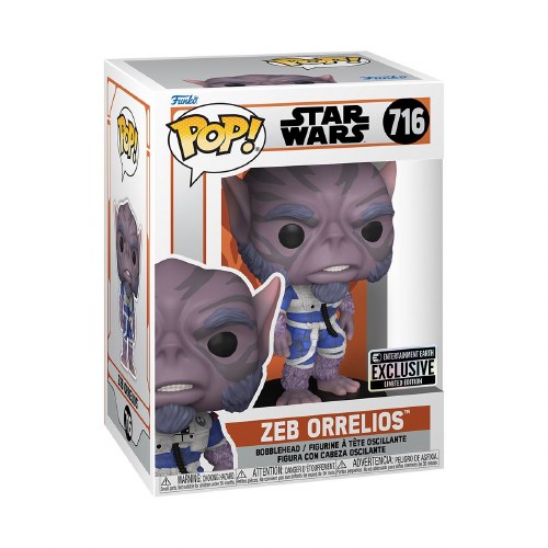 Pop Star Wars Mandalorian Zeb Orrelios Vinyl Figure Entertainment Earth Exclusive