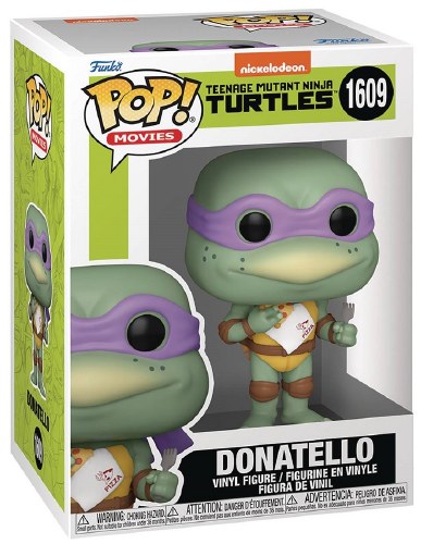 Pop Movies Teenage Mutant Ninja Turtles 1990 Donatello with Pizaa Vinyl Figure