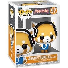 Pop Sanrio Aggretsuko with Headphones Vinyl Figure