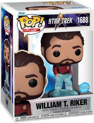 Pop Plus Star Trek William T Riker Glitter Vinyl Figure