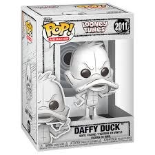 Pop Animation Looney Tunes Sketched Daffy Duck Vinyl Figure