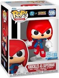 Pop Heroes Sonic the Hedgehog Knuckles as Superman Vinyl Figure