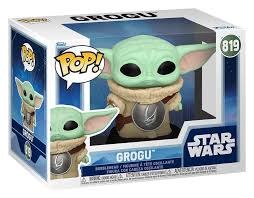 Pop Star Wars Mandalorian and Grogu Crest Vinyl Figure