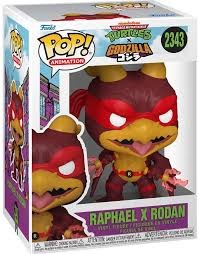 Pop Animation Teenage Mutant Ninja Turles x Godzilla Raphael x Rodan Vinyl Figure