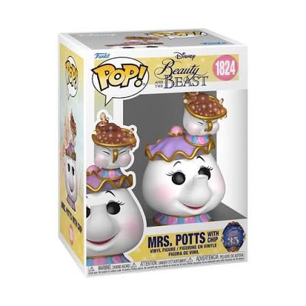 Pop Movies Beauty and the Beast Mrs Potts with Chip Vinyl Figure