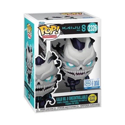 Pop Animation Kaiju No 8 Uncontrollable Glow-in-the-Dark Vinyl Figure Entertainment Earth Exclusive