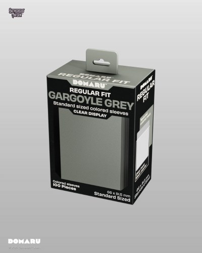Gatherers' Tavern Domaru Regular Fit Standard Sized Card Sleeve 100 count Gargoyle Grey