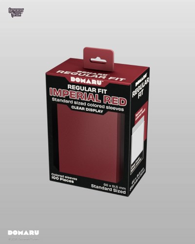 Gatherers' Tavern Domaru Regular Fit Standard Sized Card Sleeve 100 count Imperial Red