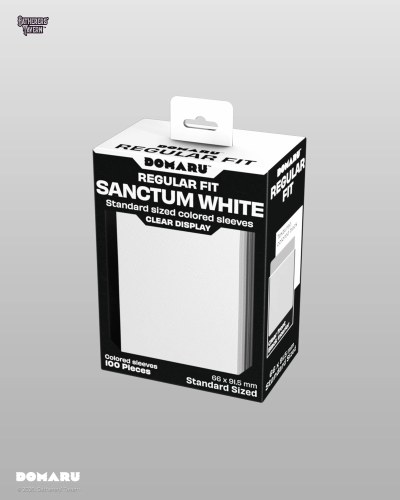 Gatherers' Tavern Domaru Regular Fit Standard Sized Card Sleeve 100 count Sanctum White