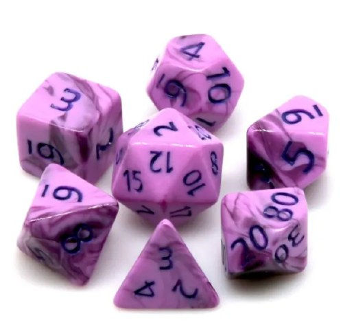 Dice Set Secret Garden 7-Piece Set