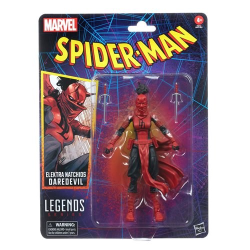 Marvel Legends Elektra Natchios Daredevil Spider-Man Retro 6" Action Figure
