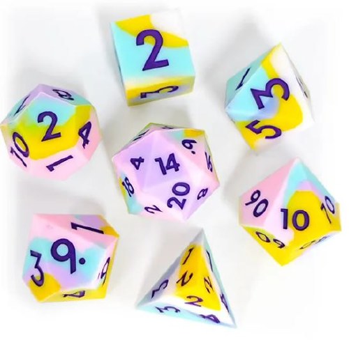 Dice Set Silicone Candy 7-Piece Set