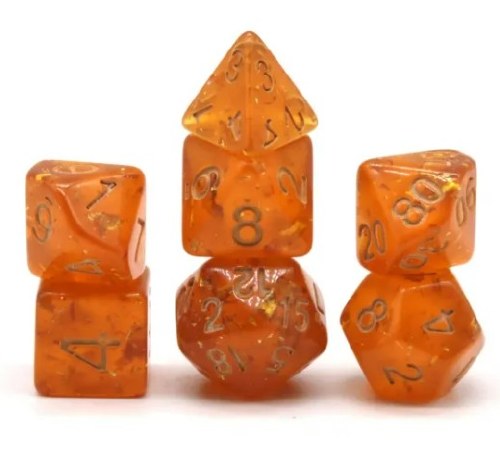 Dice Set Millennium Amber 7-Piece