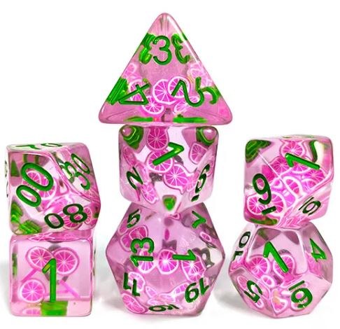 Dice Set Dragon Fruit 7-Piece