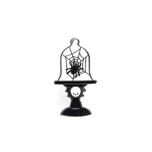 LuxCups Spider Cloche Cloisonne Pin
