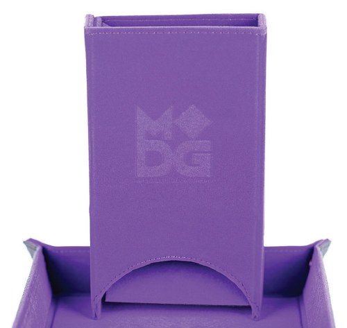 Fold Up Velvet Purple Dice Tower