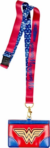 Wonder Woman Deluxe Lanyard with PU Card Holder