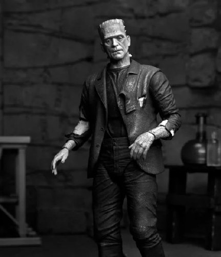 Universal Monsters Bride of Frankenstein Frankenstein’s Monster B&W Ultimate 7" Action Figure