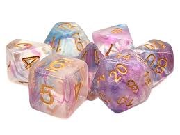 Luminous Violent Storm 7-Dice Set