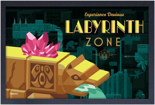 Sonic Labyrinth Framed Print