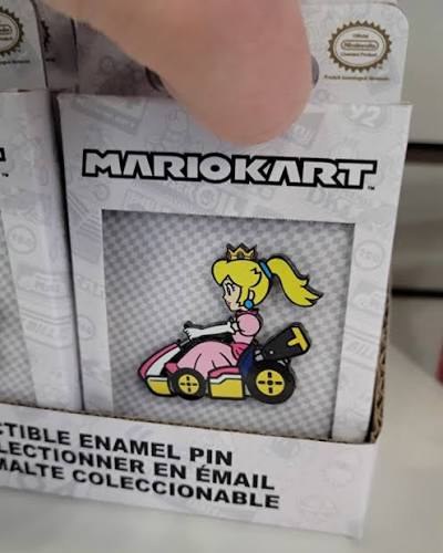 Mario Kart Peach Enamel Pin