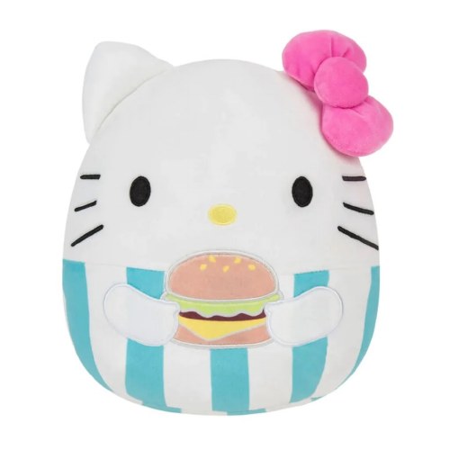 Hello Kitty Cheeseburger Squishmallows 3.5" Clip Plush