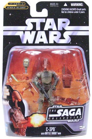 Star Wars C-3PO (with Battle Droid Head) Saga Collection #017 Action Figure
