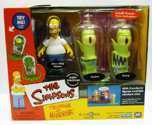Simpsons Kang and Kodos Alien Spaceship Action Figure 3-Pack