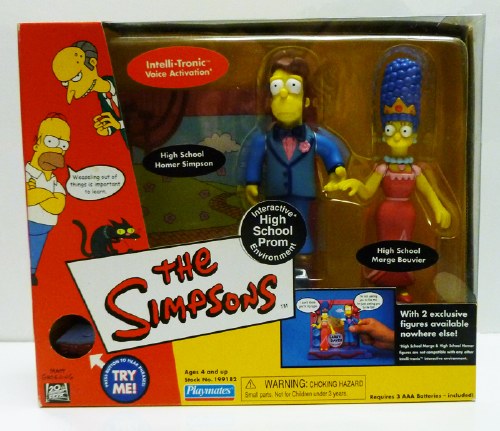 Simpsons High School Homer and Marge High School Prom Action Figure 2-Pack