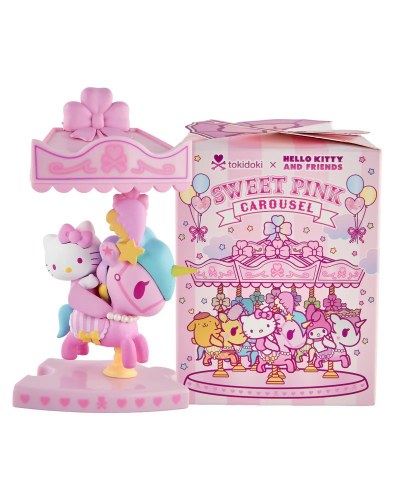 Tokidoki x Hello Kitty and Friends Sweet Pink Carousel 2.75" Blind Box Vinyl Figure