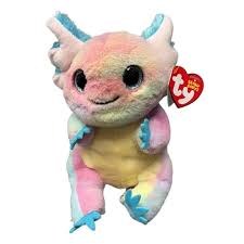 Loxie Axolotl TY Beanie Babies 8" Plush