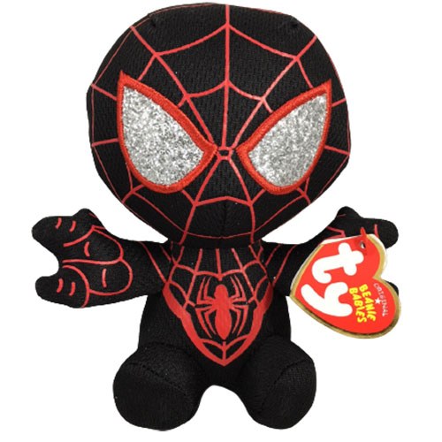Miles Morales Spider-Man TY Beanie Babies Floppy Regular 8" Plush