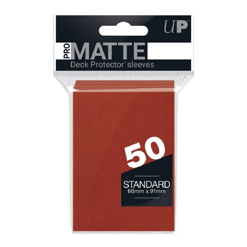 Ultra Pro Red Standard Matte Deck Protector Sleeves 50 Pack