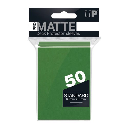 Ultra Pro Green Standard Matte Deck Protector Sleeves 50 Pack
