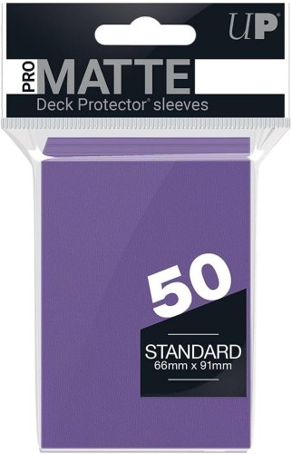 Ultra Pro Purple Standard Matte Deck Protector Sleeves 50 Pack