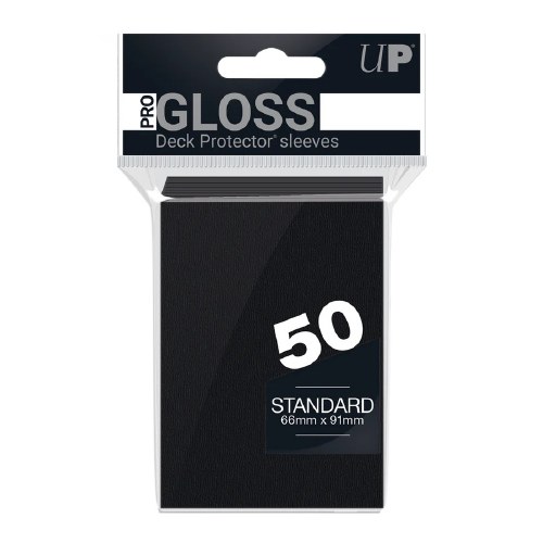 Ultra Pro Black Standard Gloss Deck Protector Sleeves 50 Pack