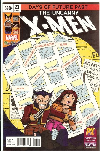 Uncanny X-Men (2013) #23 Marvel Minimates Variant Cover SDCC 2014