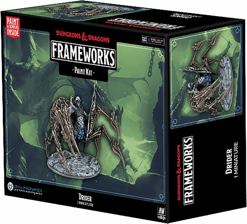 Dungeons and Dragons Frameworks Drider Miniature Paint Night Kit