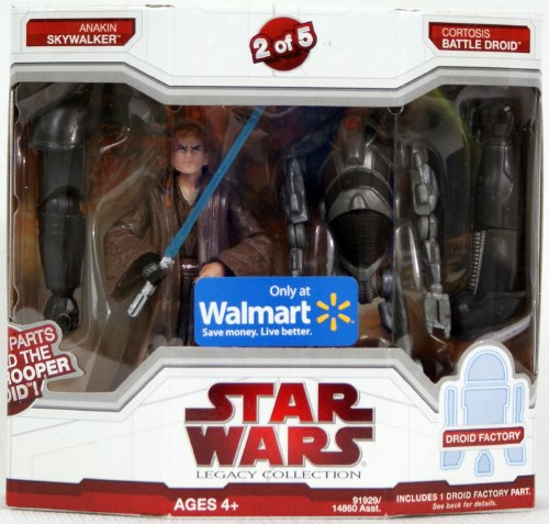 Star Wars Anakin Skywalker and Cortosis Battle Droid Droid Factory Legacy Collection Action Figure 2-Pack