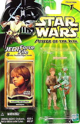 Star Wars Power of the Jedi Force Anakin Skywalker (Mechanic) Figure