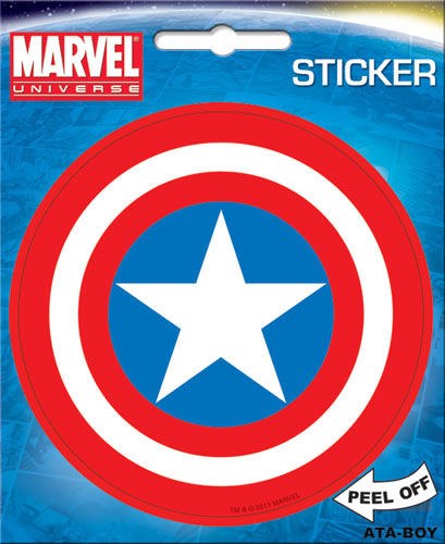 Captain America Shield Die Cut Sticker