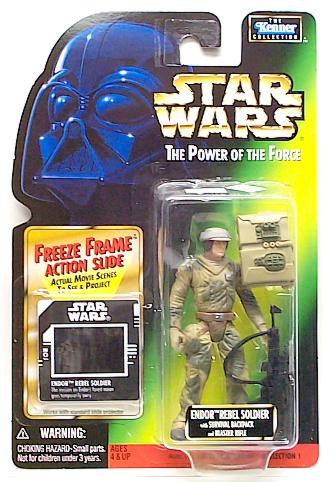 Star Wars Power of the Force Endor Rebel Soldier Freeze Frame Action Figure