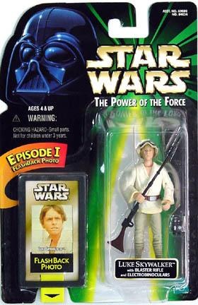 Star Wars Luke Skywalker Flashback Photo Power of the Force Action Figure